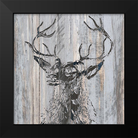 Cabin Rules 2 Black Modern Wood Framed Art Print by Kimberly, Allen