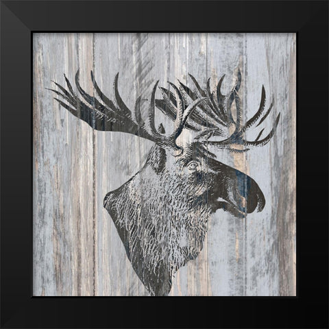 Cabin Rules 3 Black Modern Wood Framed Art Print by Kimberly, Allen