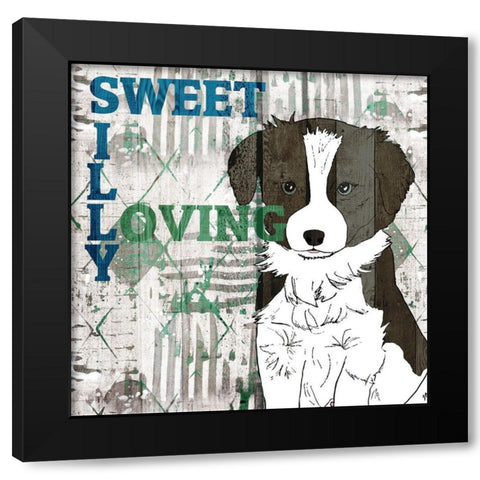 Companion 3 Black Modern Wood Framed Art Print with Double Matting by Kimberly, Allen