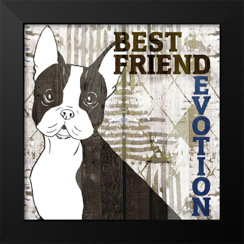 Companion 4 Black Modern Wood Framed Art Print by Kimberly, Allen