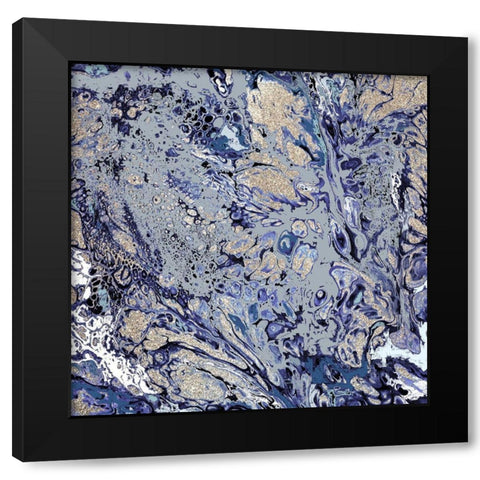 Energy B Black Modern Wood Framed Art Print with Double Matting by Allen, Kimberly
