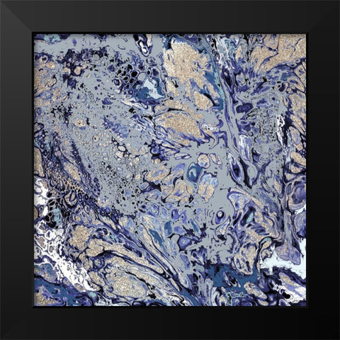 Energy B Black Modern Wood Framed Art Print by Allen, Kimberly