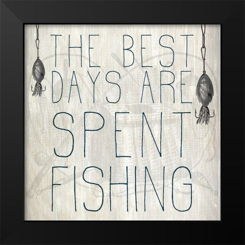 The Best Days Black Modern Wood Framed Art Print by Kimberly, Allen