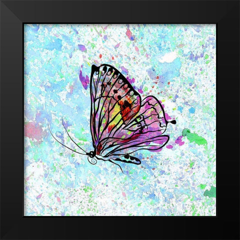 Lets Fly 2 Black Modern Wood Framed Art Print by Kimberly, Allen