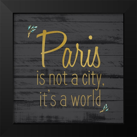 Paris 6 Black Modern Wood Framed Art Print by Kimberly, Allen