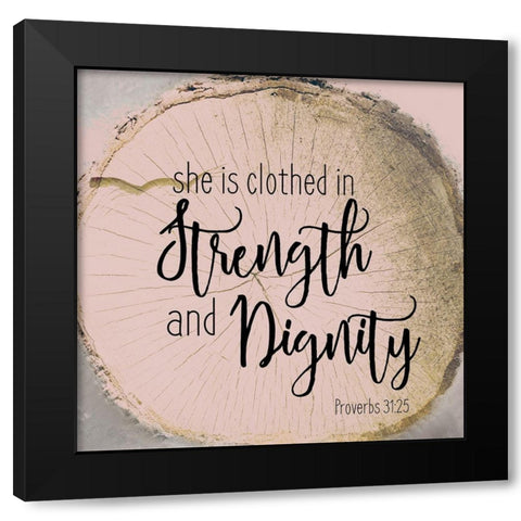 She Is 2 Black Modern Wood Framed Art Print with Double Matting by Kimberly, Allen