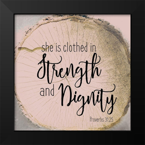 She Is 2 Black Modern Wood Framed Art Print by Kimberly, Allen