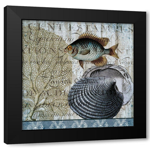 Beyond Sea 2 Black Modern Wood Framed Art Print by Kimberly, Allen
