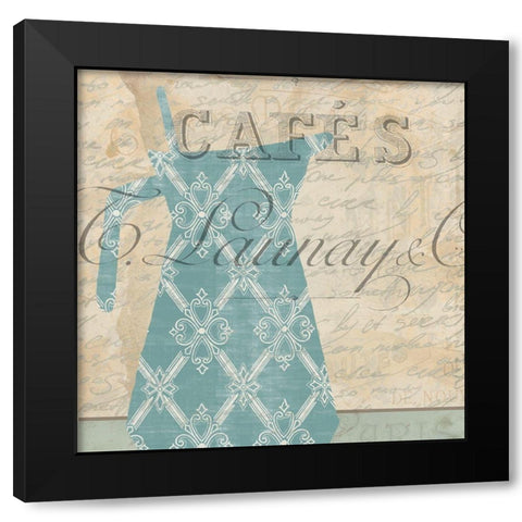 In the Kitchen 1  Black Modern Wood Framed Art Print with Double Matting by Kimberly, Allen