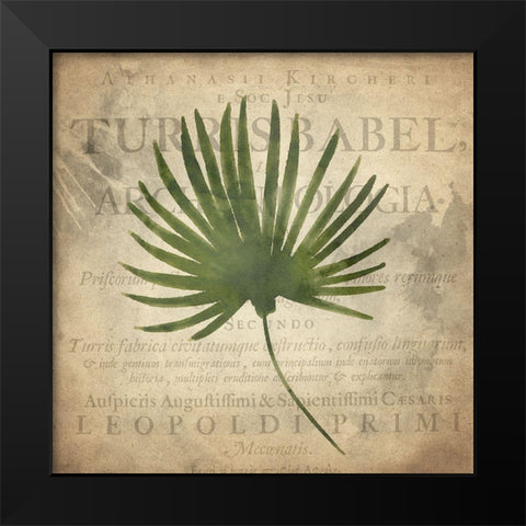 Palms A Black Modern Wood Framed Art Print by Kimberly, Allen