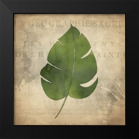 Palms B Black Modern Wood Framed Art Print by Kimberly, Allen