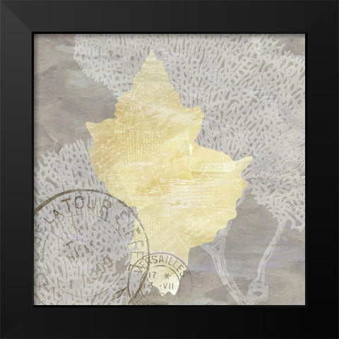 Neutral Shell 1 Black Modern Wood Framed Art Print by Kimberly, Allen