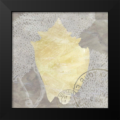 Neutral Shell 2 Black Modern Wood Framed Art Print by Kimberly, Allen