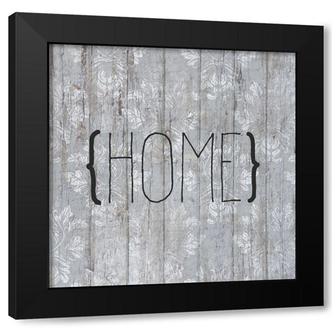 Home sq Black Modern Wood Framed Art Print with Double Matting by Kimberly, Allen