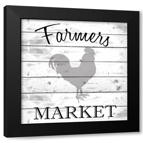 Farmers Market Black Modern Wood Framed Art Print with Double Matting by Kimberly, Allen