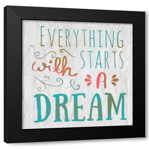 Dreamers 3 Black Modern Wood Framed Art Print with Double Matting by Kimberly, Allen