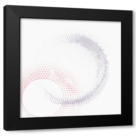 Soft Circle 1 Black Modern Wood Framed Art Print by Kimberly, Allen