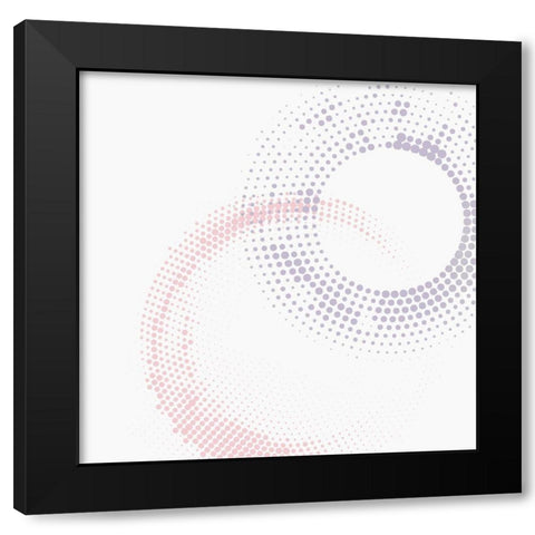 Soft Circle 2 Black Modern Wood Framed Art Print by Kimberly, Allen
