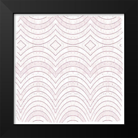 Navy Pink 2 Black Modern Wood Framed Art Print by Kimberly, Allen