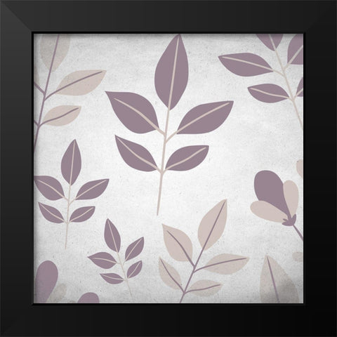 Muted Purple 1 Black Modern Wood Framed Art Print by Kimberly, Allen