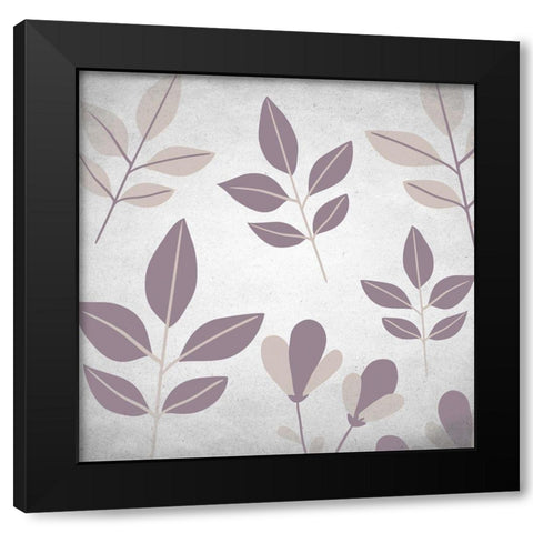 Muted Purple 2 Black Modern Wood Framed Art Print by Kimberly, Allen