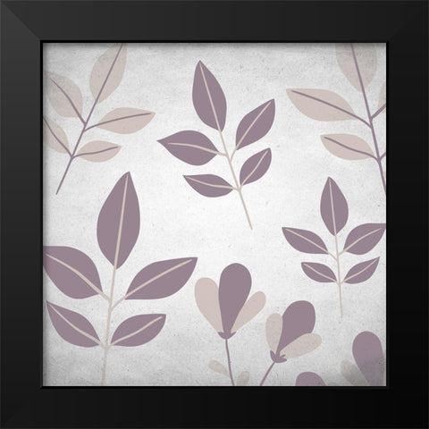 Muted Purple 2 Black Modern Wood Framed Art Print by Kimberly, Allen