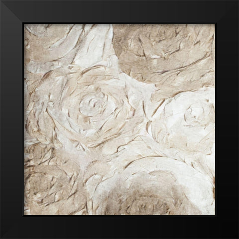 Paper Roses 2 Black Modern Wood Framed Art Print by Kimberly, Allen