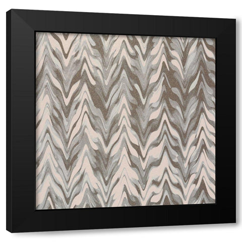 Pattern A Black Modern Wood Framed Art Print by Kimberly, Allen