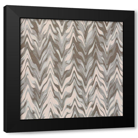 Pattern C Black Modern Wood Framed Art Print by Kimberly, Allen