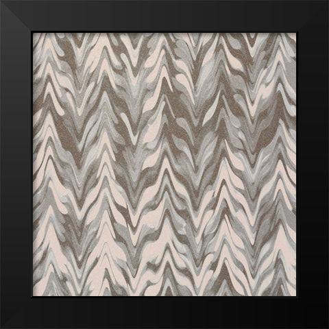 Pattern C Black Modern Wood Framed Art Print by Kimberly, Allen