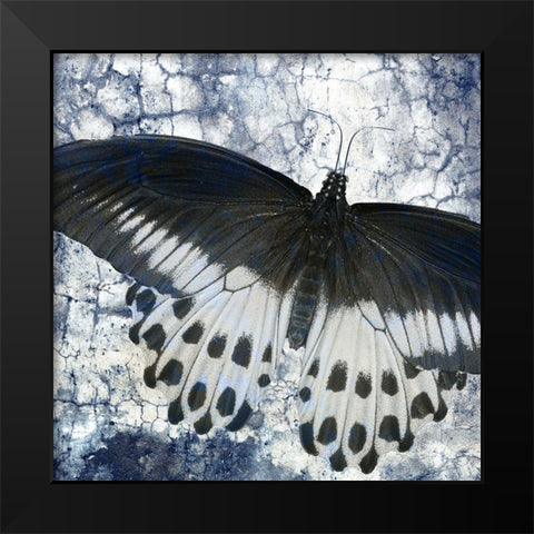 Butterfly Blues 2 Black Modern Wood Framed Art Print by Allen, Kimberly