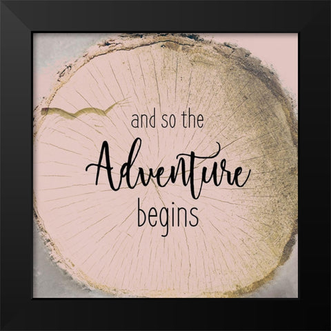 All Things 2 Black Modern Wood Framed Art Print by Kimberly, Allen