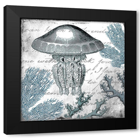 Under the Sea 3 Black Modern Wood Framed Art Print with Double Matting by Kimberly, Allen