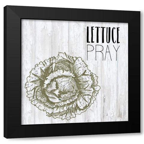 Vegetables 1 Black Modern Wood Framed Art Print by Kimberly, Allen