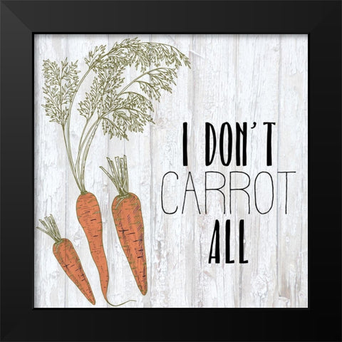 Vegetables 3 Black Modern Wood Framed Art Print by Kimberly, Allen