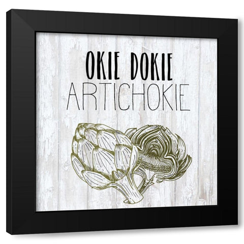 Vegetables 4 Black Modern Wood Framed Art Print by Kimberly, Allen