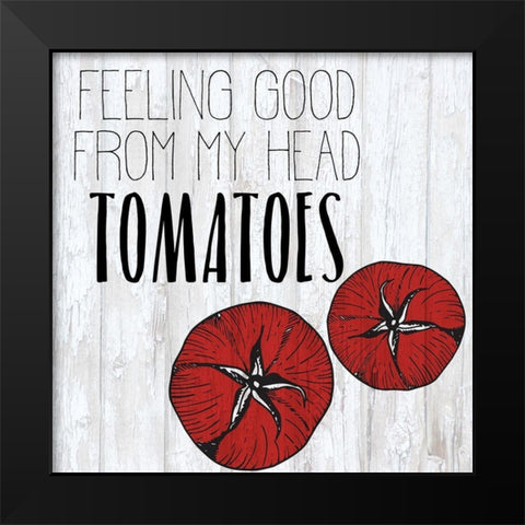 Vegetables 5 Black Modern Wood Framed Art Print by Kimberly, Allen