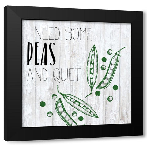 Vegetables 6 Black Modern Wood Framed Art Print with Double Matting by Kimberly, Allen