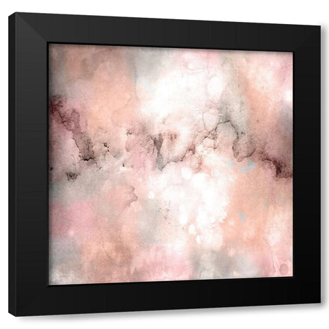Blush Tones Black Modern Wood Framed Art Print with Double Matting by Kimberly, Allen
