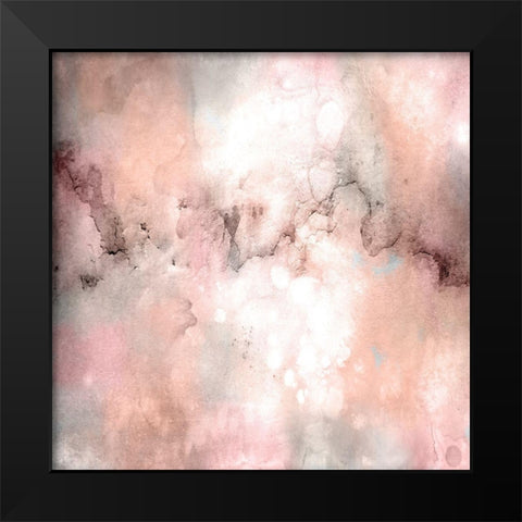 Blush Tones Black Modern Wood Framed Art Print by Kimberly, Allen