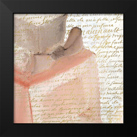 Blush Perfume 1 Black Modern Wood Framed Art Print by Kimberly, Allen
