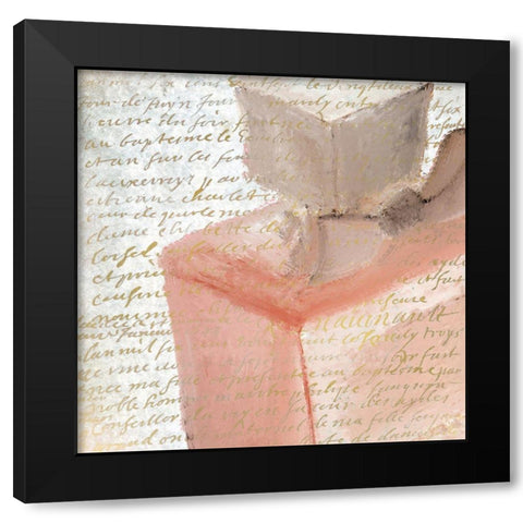 Blush Perfume 2 Black Modern Wood Framed Art Print by Kimberly, Allen