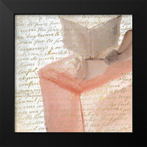 Blush Perfume 2 Black Modern Wood Framed Art Print by Kimberly, Allen