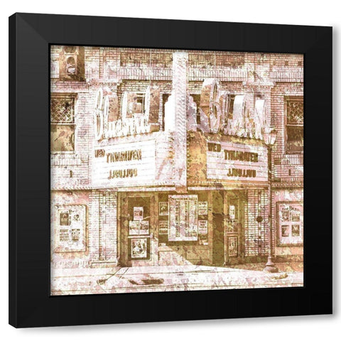 Marquee 4 Black Modern Wood Framed Art Print with Double Matting by Kimberly, Allen