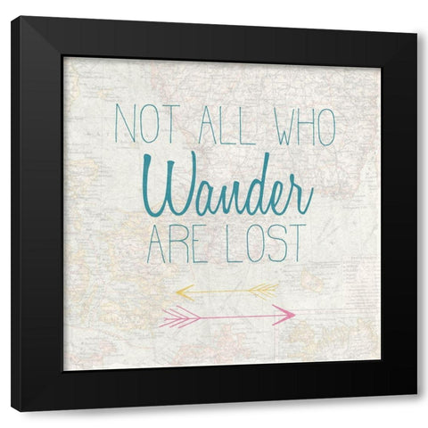 Adventures 2 Black Modern Wood Framed Art Print by Kimberly, Allen