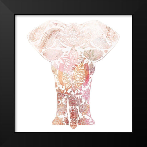 Pink Mandala 2 Black Modern Wood Framed Art Print by Kimberly, Allen