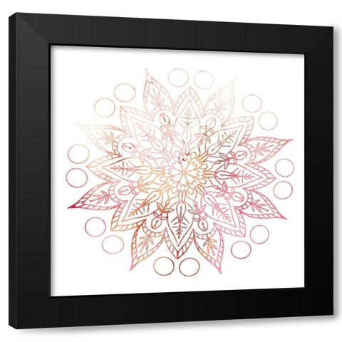Pink Mandala 3 Black Modern Wood Framed Art Print by Kimberly, Allen