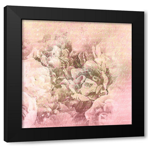 Blush and Gold 1 Black Modern Wood Framed Art Print with Double Matting by Kimberly, Allen