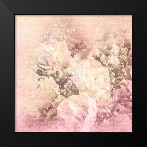 Blush and Gold 2 Black Modern Wood Framed Art Print by Kimberly, Allen