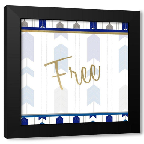 Indigo Dreamer 1 Black Modern Wood Framed Art Print by Kimberly, Allen